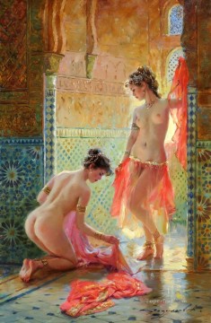 Hermosa Chica KR 018 Impresionista desnuda Pinturas al óleo